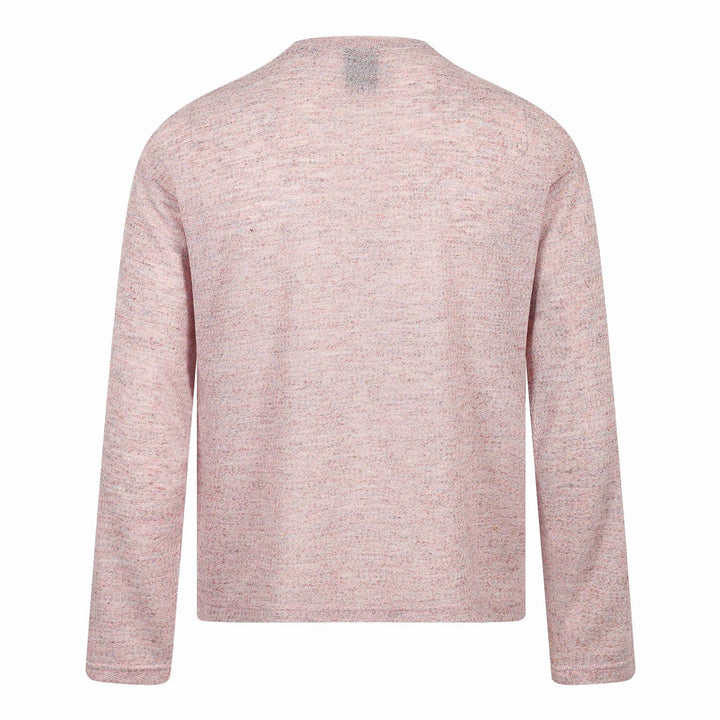 Unisex Relaxed‑Fit Langarmshirt mit floraler Illustrationsgrafik und geripptem Rundhals Drune