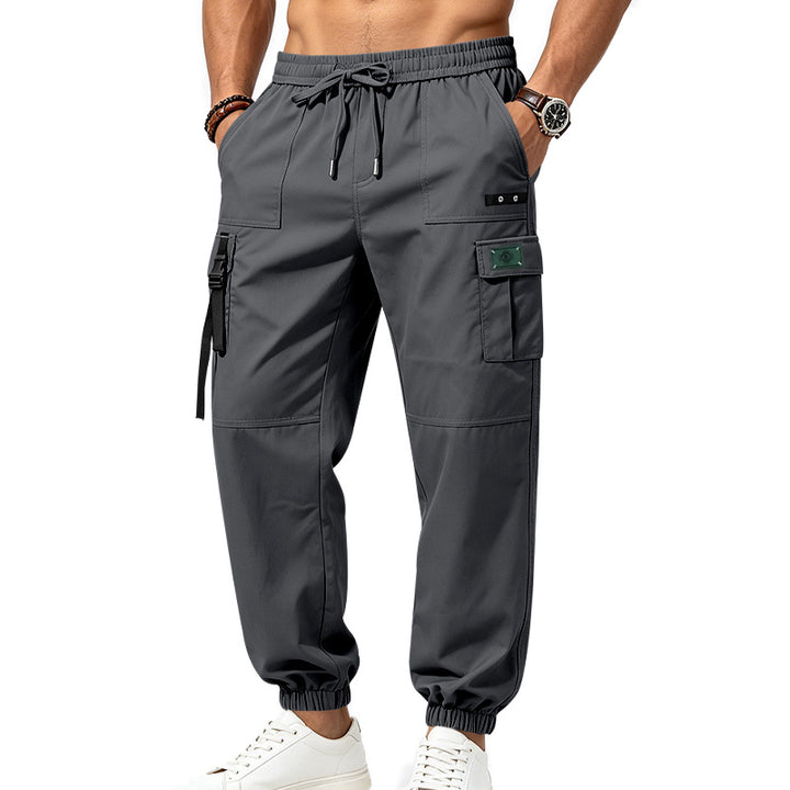 Herren Cargo-Jogginghose mit Kordelzug elastischen Bündchen und Multifach-Taschen Drune