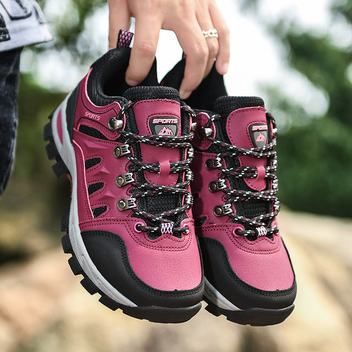 Damen Robuster Trekking‑Halbschuh mit verstärkter Zehenkappe, gepolstertem Schaft und griffiger Mehrzonen‑Trailsohle Drune