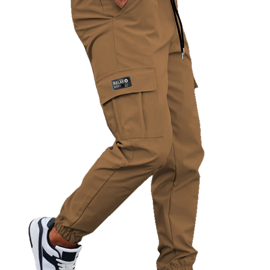 Herren Cargo-Jogginghose mit Tunnelzug, tapered Schnitt & aufgesetzten Klappentaschen Drune