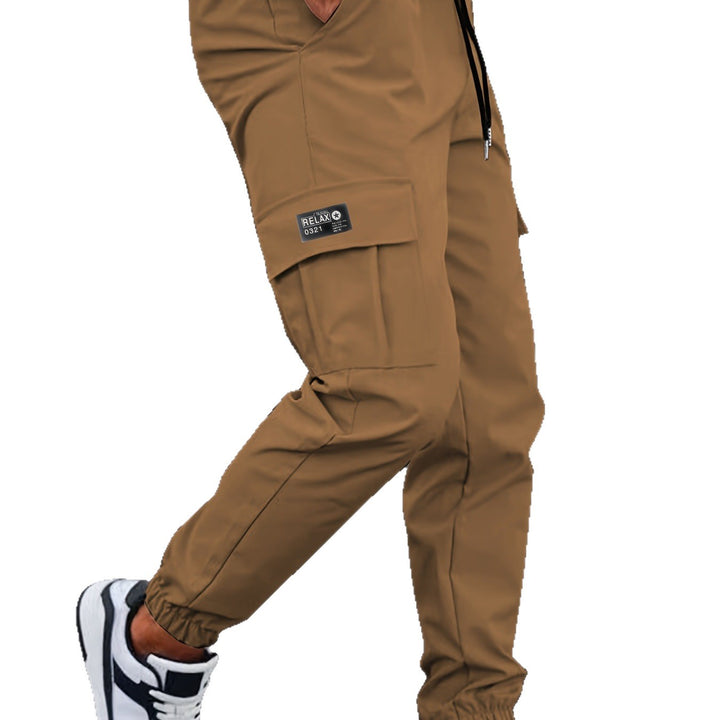 Herren Cargo-Jogginghose mit Tunnelzug, tapered Schnitt & aufgesetzten Klappentaschen Drune