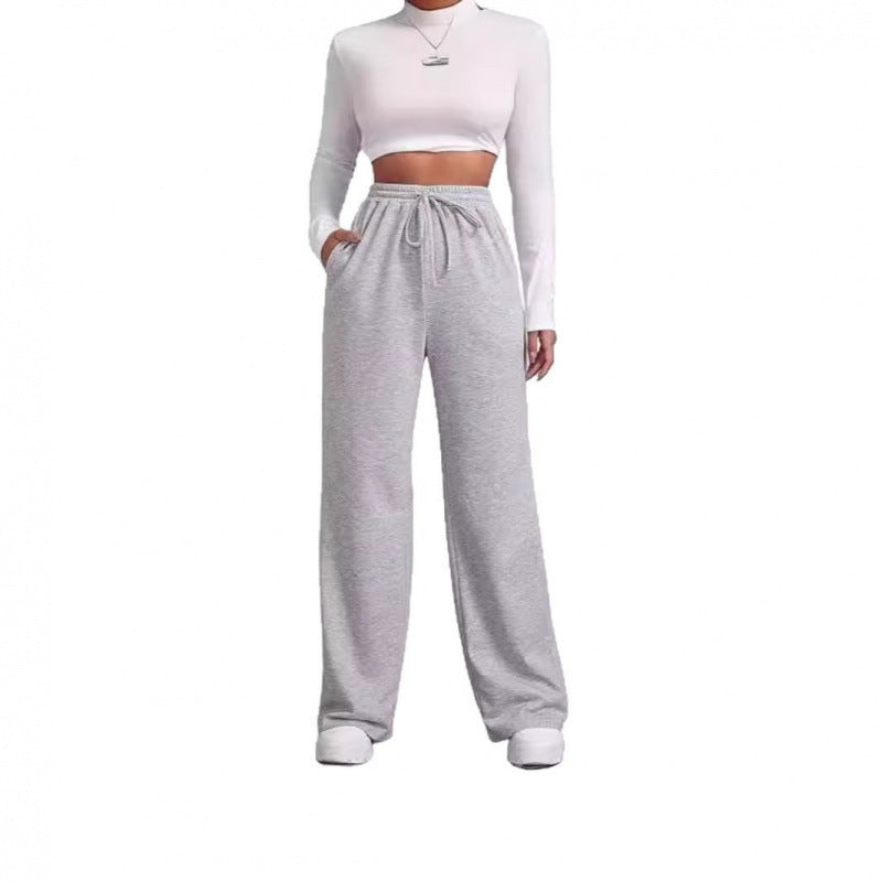 Damen Sweatpants mit bequemer Passform und elastischem Bund Drune