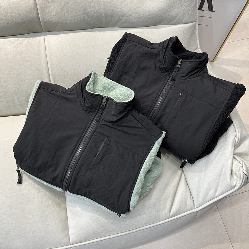 Damen Fleecejacke mit hohem Kragen Drune