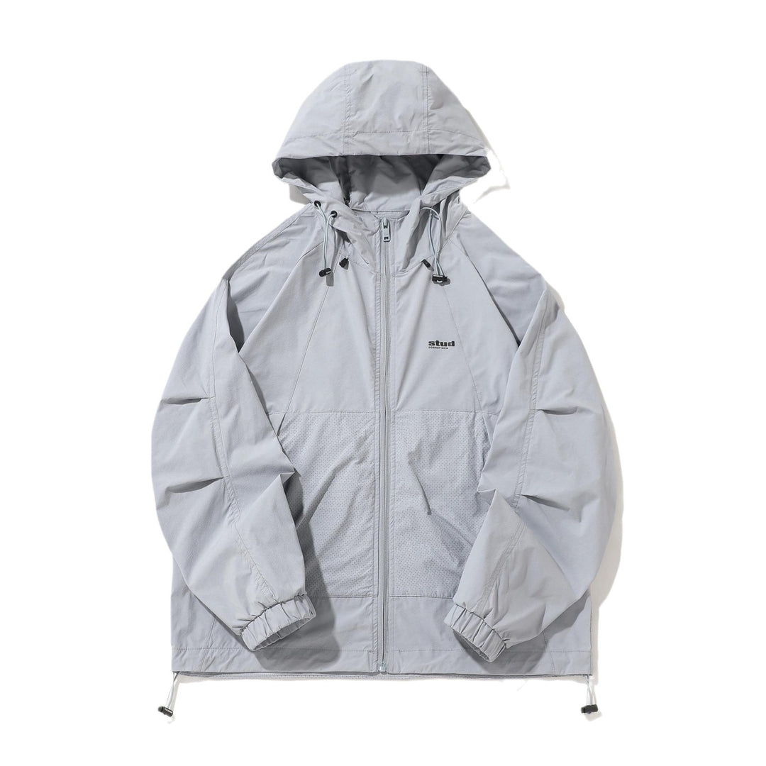 Herren Funktionsjacke mit belüftetem Design und verstellbarem Kragen Drune