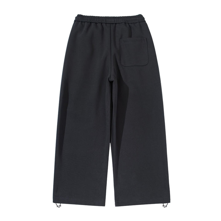 Unisex Weite Cropped Jogginghose mit Tunnelzugbund, Eingrifftaschen und verstellbarem Saum Drune