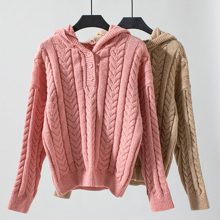 Drune | Klassischer Pullover Mit Zopfmuster Design