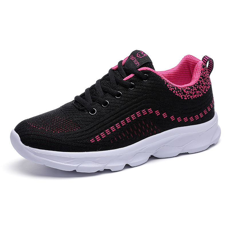 Damen nan ultraleichter Komfort-Gehsneaker für Alltag und Freizeit mit nahtlosem Strickobermaterial, reaktionsfreudiger Luftkissen-Zwischensohle und gepolstertem Fersenkragen Drune