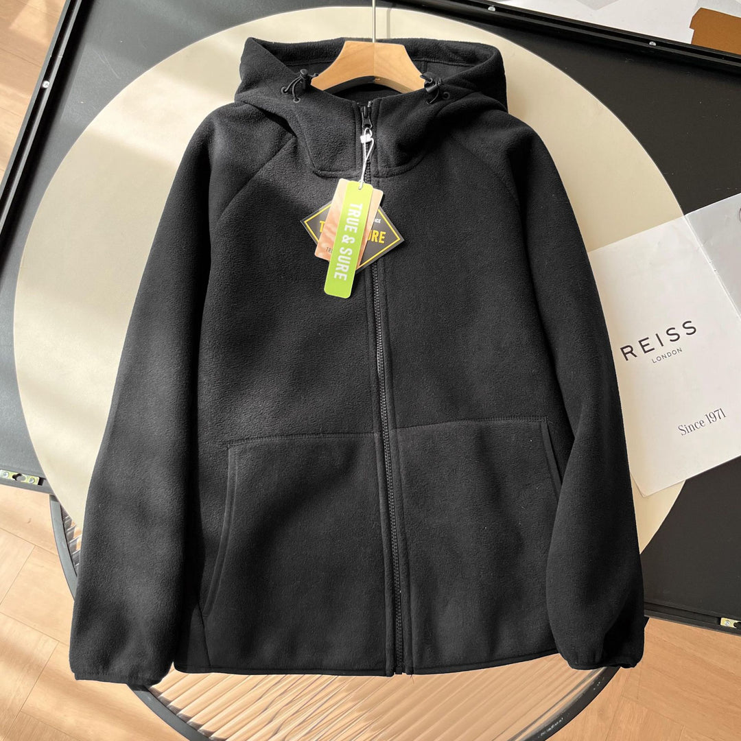 Damen Fleecejacke mit hohem Kragen und praktischen Seitentaschen Drune