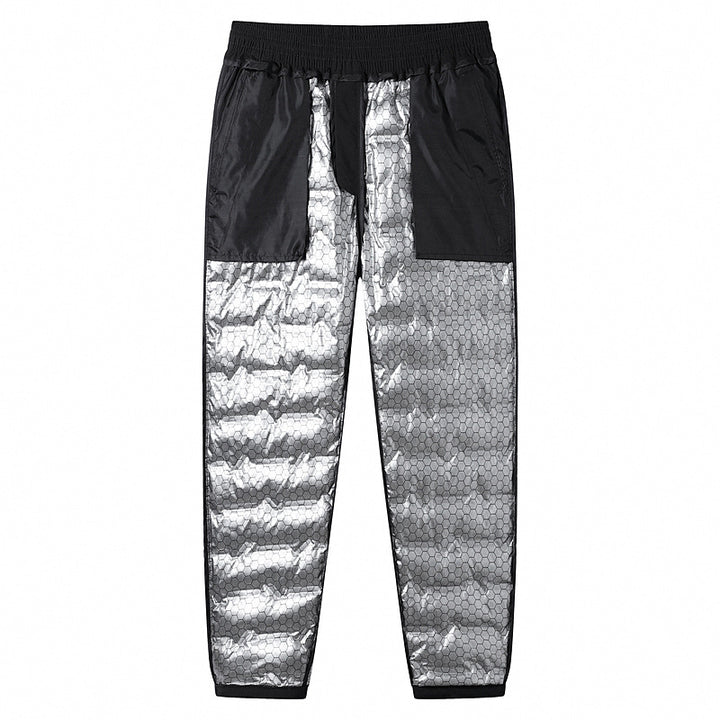 Herren Gepolsterte Thermohose mit Steppung, elastischem Bund und Reißverschlusstaschen Drune