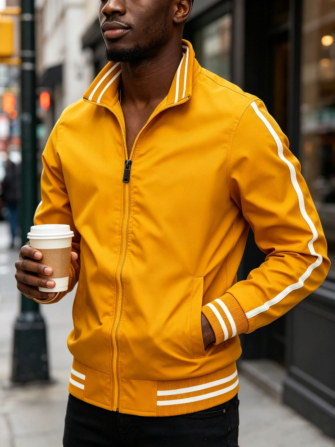 Herren Sportliche Jacke Drune