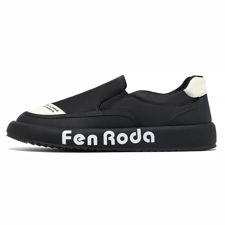 Damen Modische Slip-On Sneakers mit atmungsaktiver Oberflächenstruktur Drune