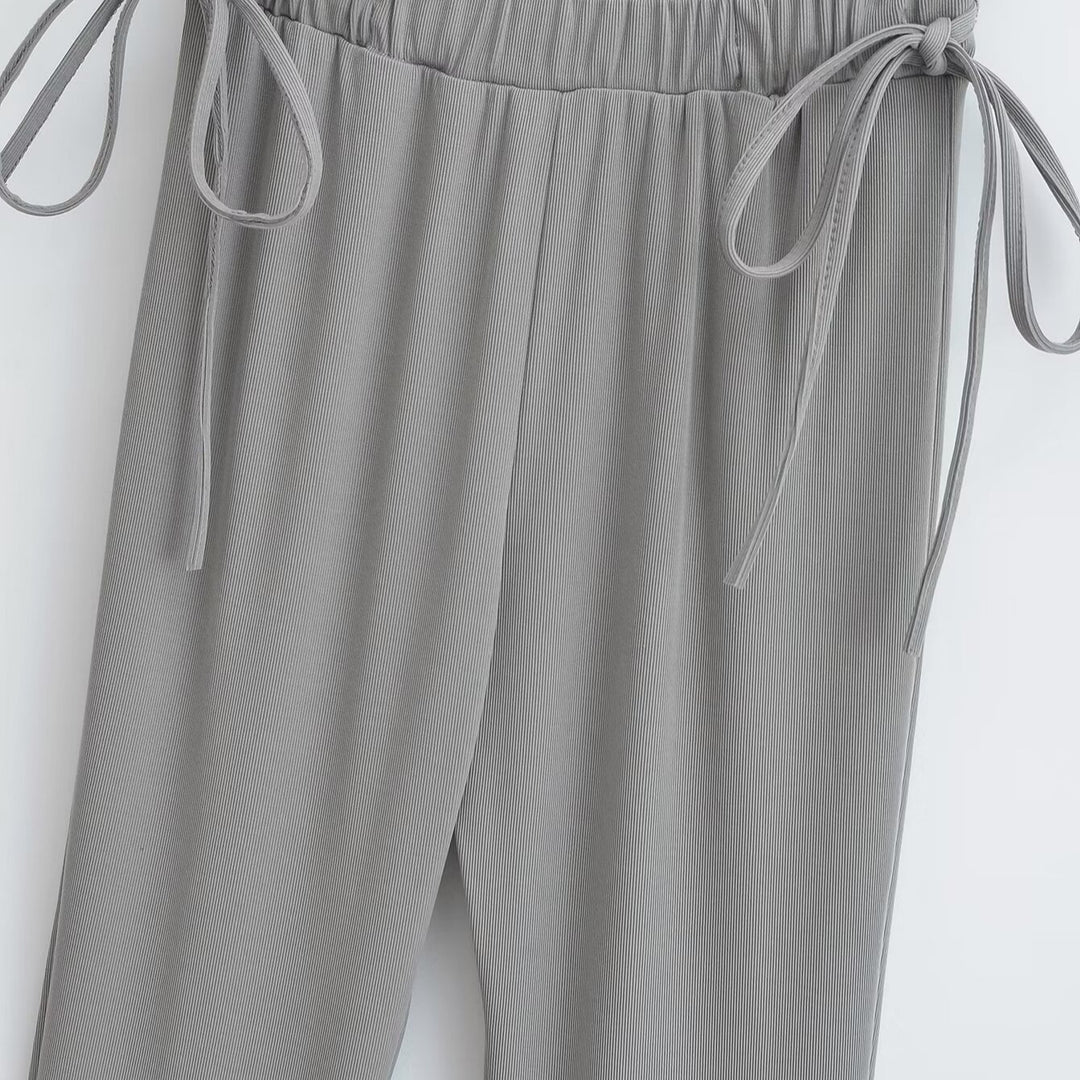 Damen Palazzo-Hose mit elegantem Kordelzug Drune