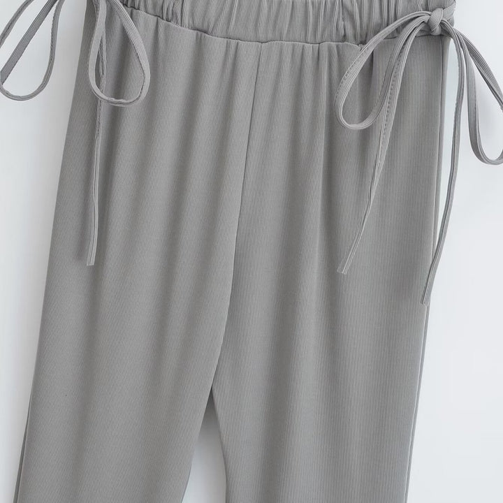 Damen Palazzo-Hose mit elegantem Kordelzug Drune