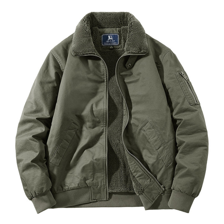 Herren Urbaner Blousonjacke mit Teddyfutter Drune