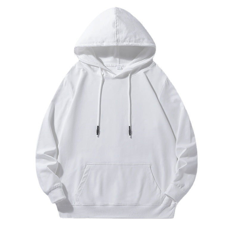 Unisex Oversize Kapuzenpullover aus schwerem Baumwollfleece mit Kängurutasche und verstellbarem Tunnelzug Drune