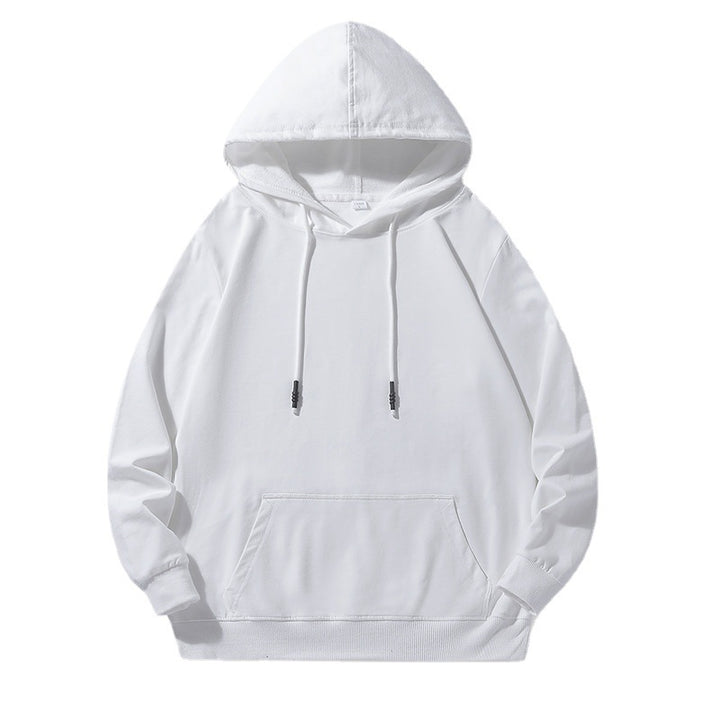 Unisex Oversize Kapuzenpullover aus schwerem Baumwollfleece mit Kängurutasche und verstellbarem Tunnelzug Drune