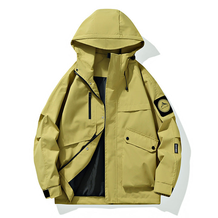 Herren Funktionsjacke mit abnehmbarer Kapuze Drune
