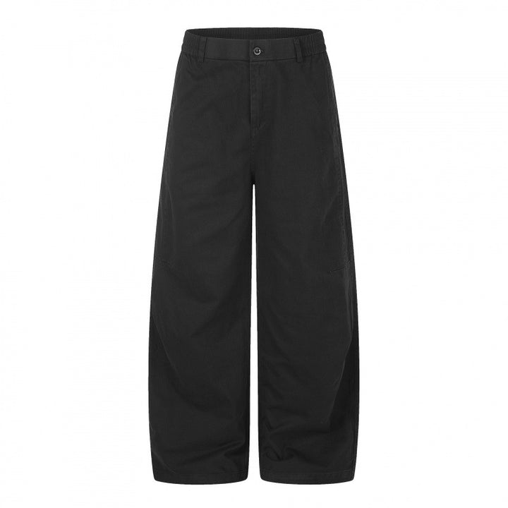 Damen Weite Culotte-Hose mit hohem Bund, elastischem Einsatz und Utility‑Nähten Drune