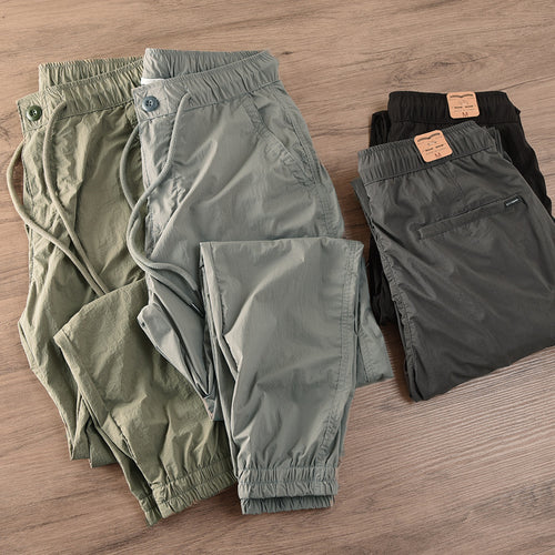 Herren lässige Jogginghose mit elastischem Bund und seitlichen Taschen Drune
