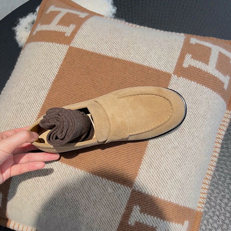 Damen Wildleder Slipper Drune