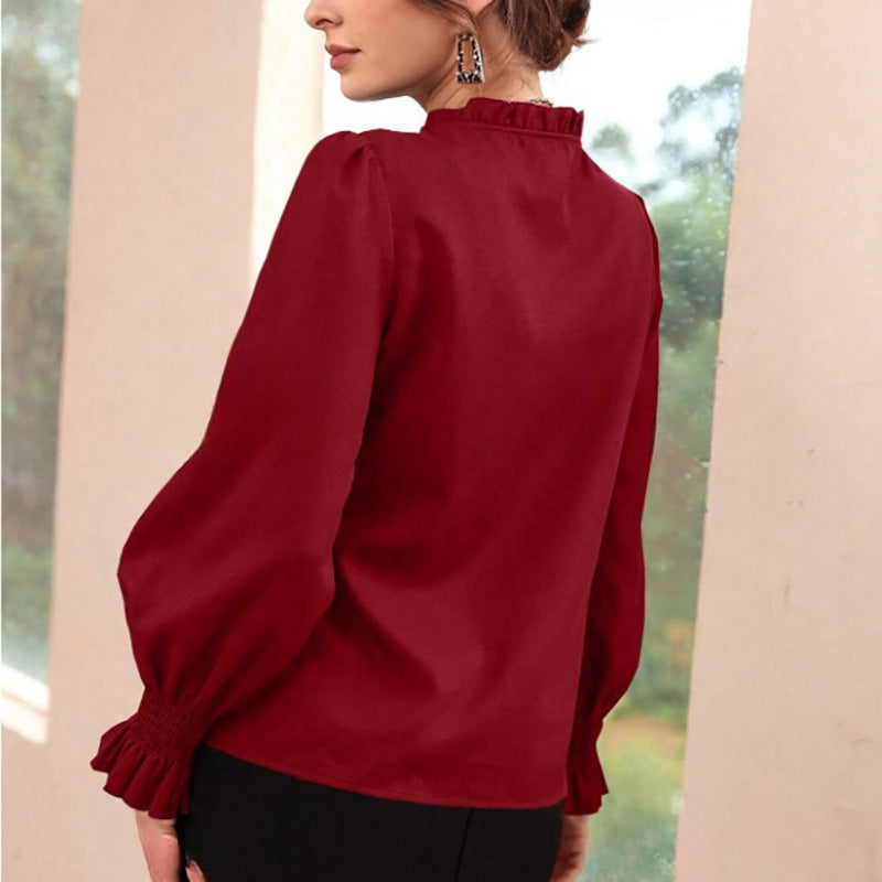Drune | Satin Langarmshirt