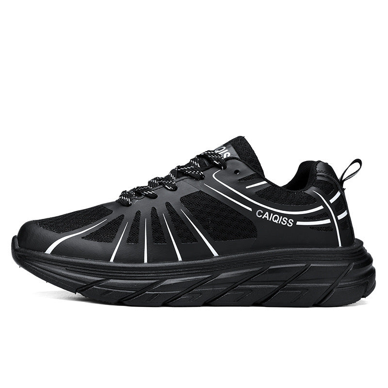 Herren Stabilitäts-Laufschuhe mit keilförmiger Energierückführungssohle und nahtlosem Mesh-Upper Drune