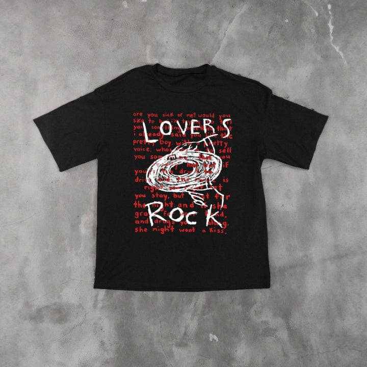 Damen Grafik T-Shirt mit kreativem Schriftzug und lässigem Schnitt Drune