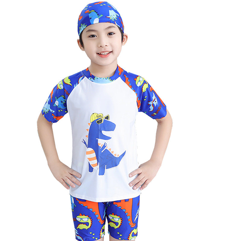 Jungen UV-Schutz Schwimmanzug mit kurzen Ärmeln Drune