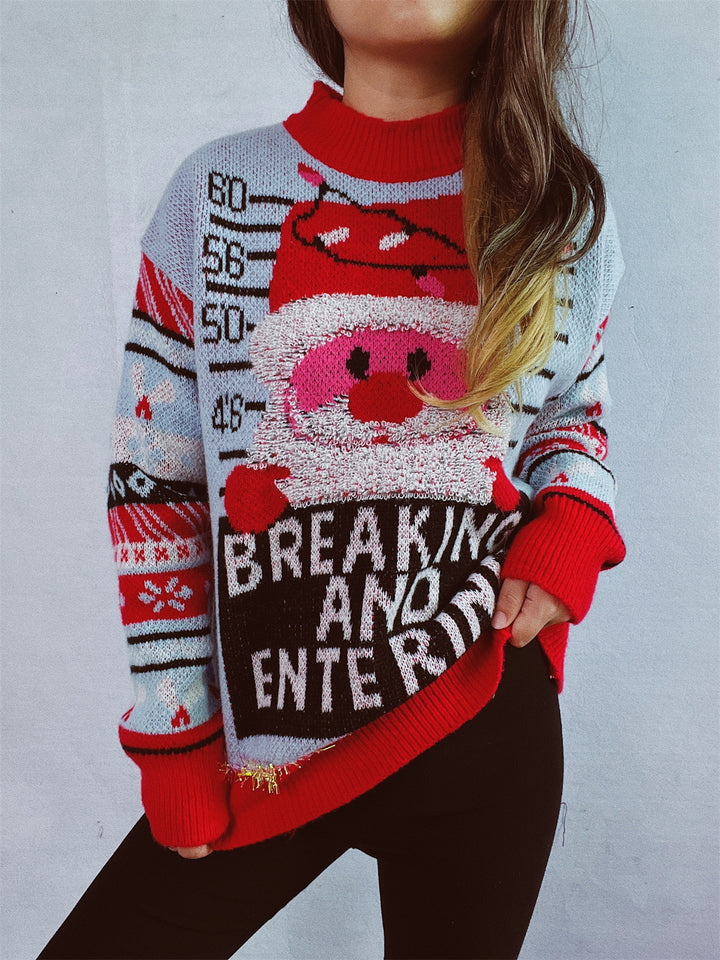 Damen Weihnachts-Pullover mit festlichem Motiv und hochwertigen Materialien Drune
