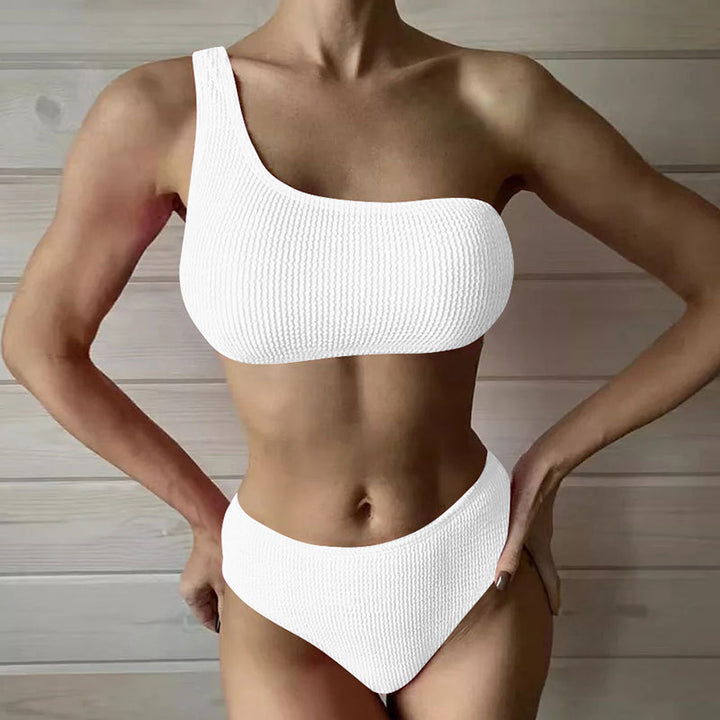 Damen Einseitiger Bikini mit hoch geschnittenem Schnitt Drune