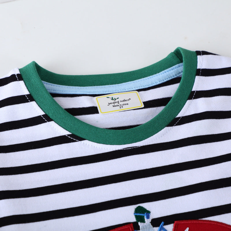 Jungen Langarm T-Shirt mit buntem Rennwagen-Motiv Drune