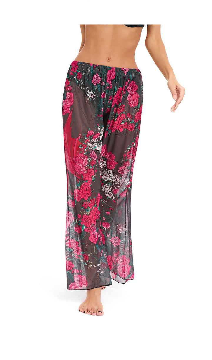 Damen Leggings aus luftiger, transparenter Stoffqualität mit exotischem Muster Drune