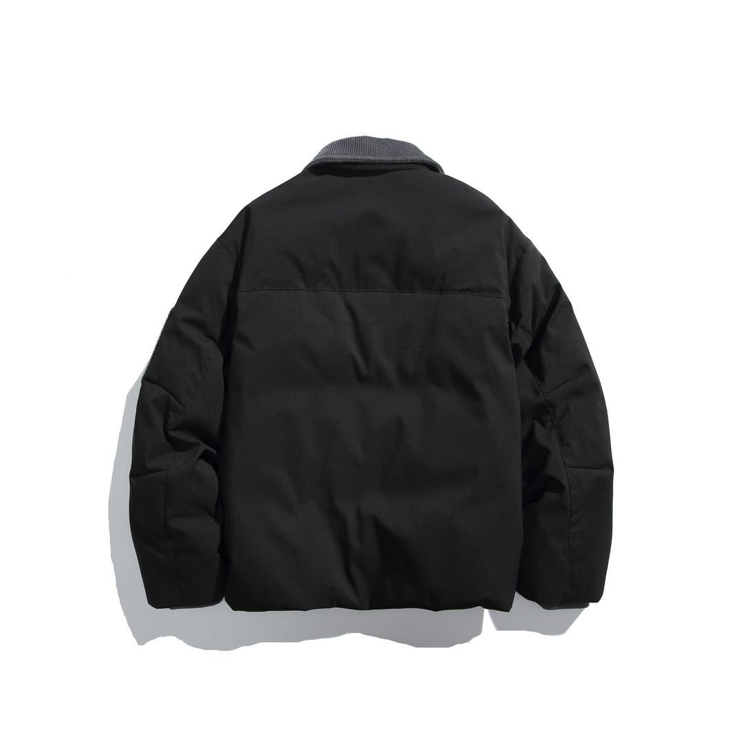 Herren Isolierte Fieldjacke im Workwear-Stil mit Cordkragen, Ellenbogen-Patches und aufgesetzten Taschen Drune