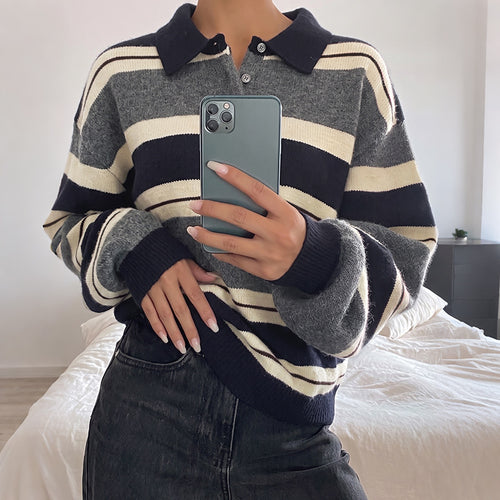Damen kuscheliger Strickpullover Drune
