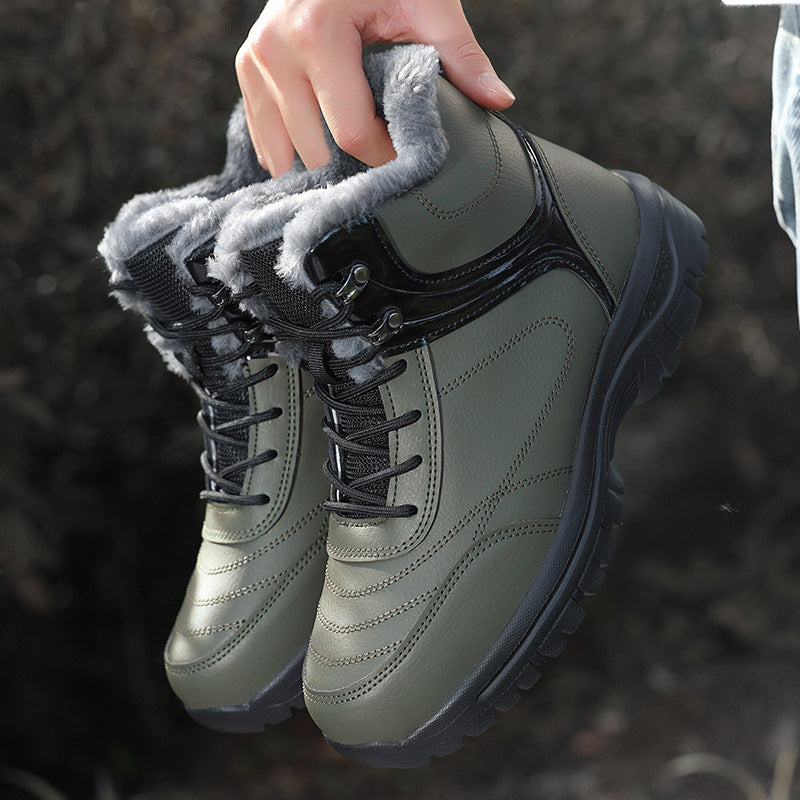 Damen Gefütterte Winter-Trekking‑Stiefelette mit Kunstfellfutter und griffiger Profilsohle Drune