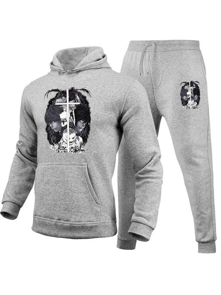 Damen Hoodie und Jogginghose-Set mit einzigartigem grafischen Motiv Drune