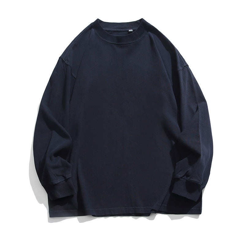 Unisex Weites Oversize-Langarmshirt im Heavyweight-Slouch-Stil mit Drop-Shoulder Drune