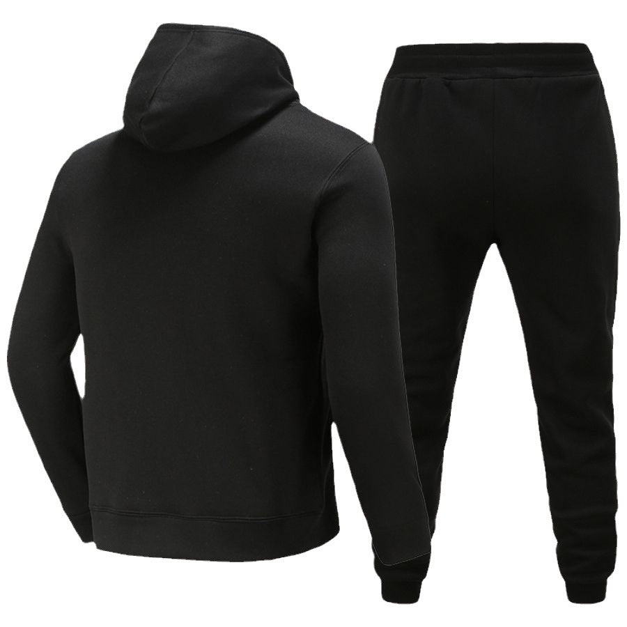 Herren Kapuzenpullover und Jogginghose Set mit einzigartigem Spinnennetz-Motiv Drune