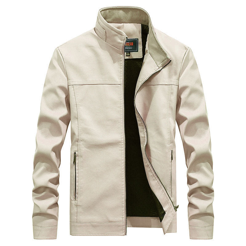 Herren Modische Übergangsjacke mit hohem Kragen Drune