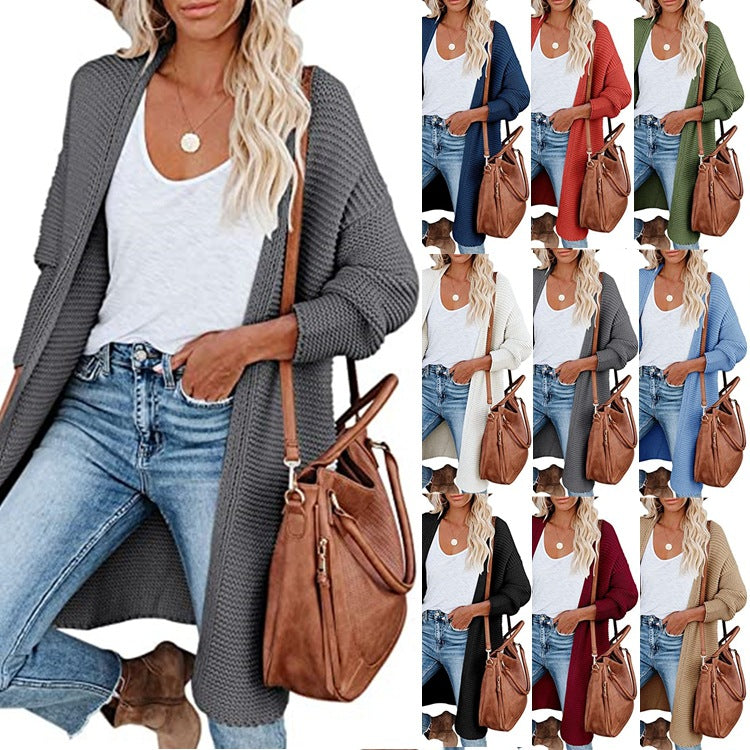 Damen Grobstrickmantel im lässigen Oversized-Stil Drune