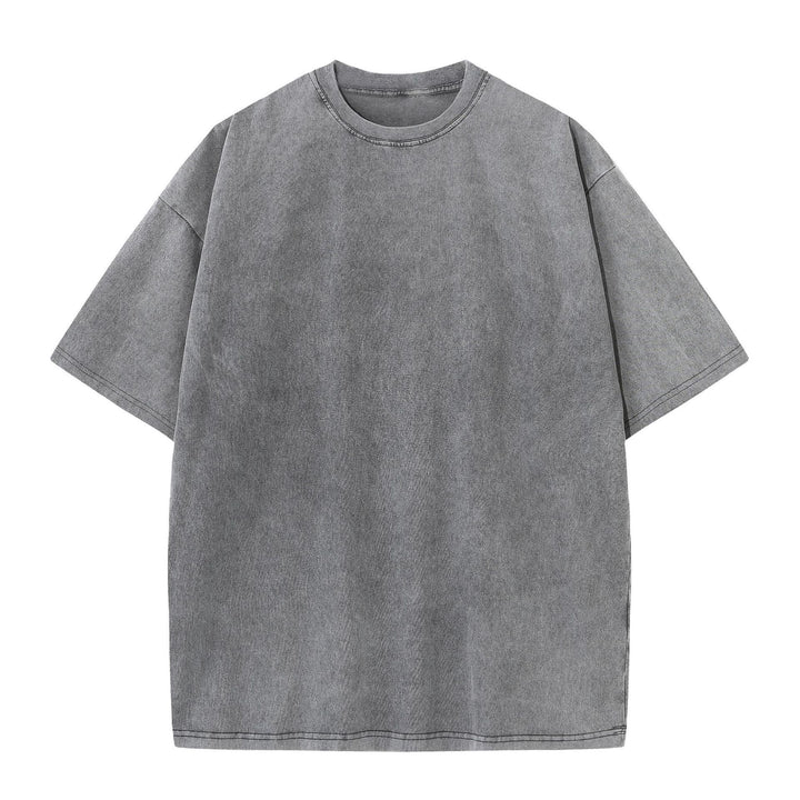 Damen Oversized Relaxed Fit Vintage Wasch T-Shirt Drune