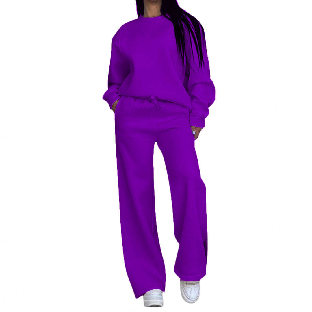Damen nan lässiges Oversize Sweatshirt und weite Jogginghose Set Drune