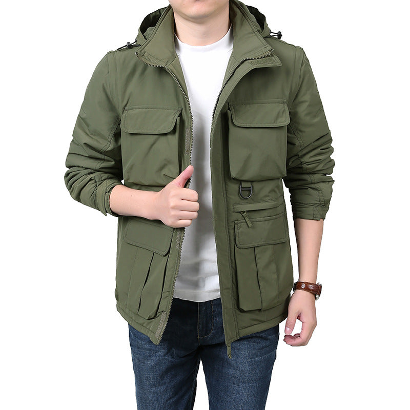 Herren Multifunktionale Outdoorjacke mit zahlreichen Taschen Drune