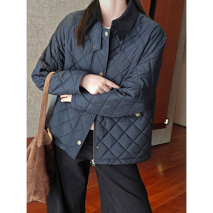Damen Steppjacke mit hochgeschlossenem Kragen Drune
