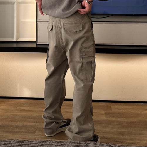 Damen Modische Cargo-Hose mit weitem Schnitt Drune
