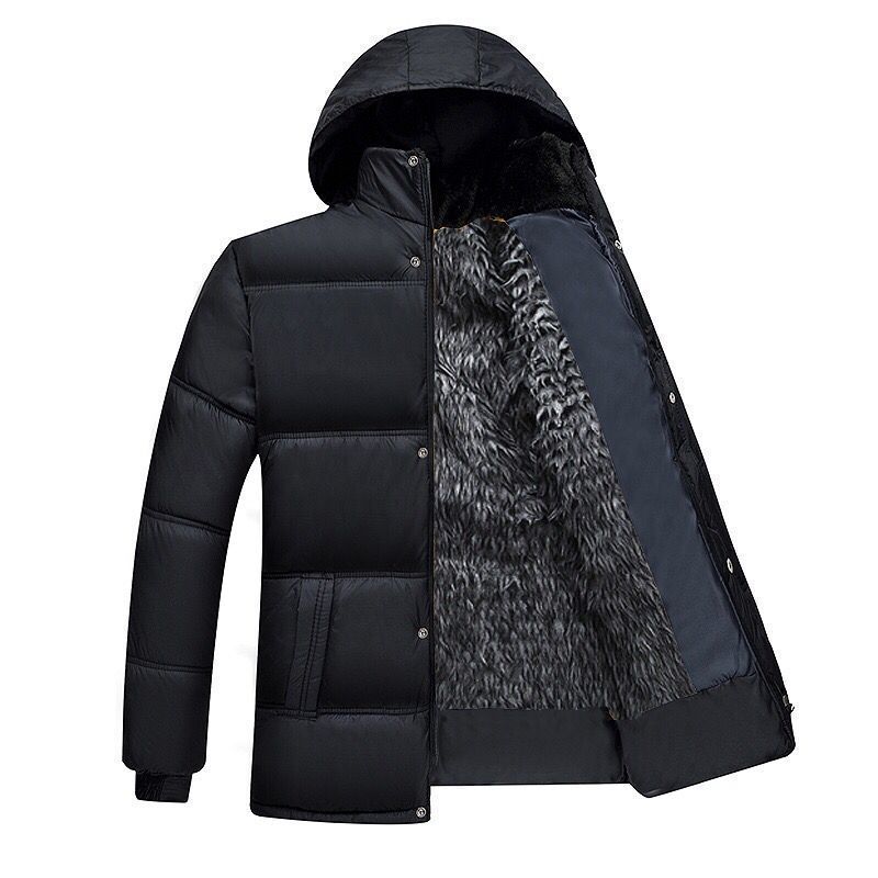 Herren gesteppte Winterjacke mit hochschließendem Kragen und isolierendem Futter Drune