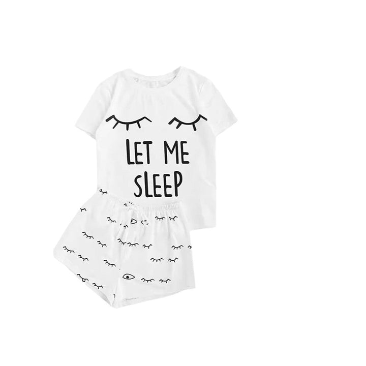 Damen Pyjama-Set mit humorvollem Print und bequemer Passform Drune