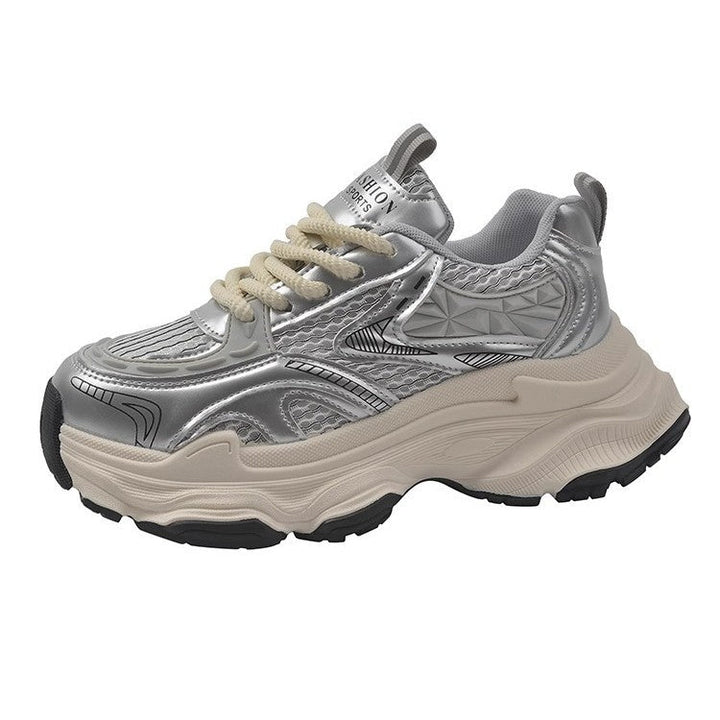 Damen Sportliche Chunky Sneakers mit atmungsaktiver Oberfläche und dämpfender Sohle Drune