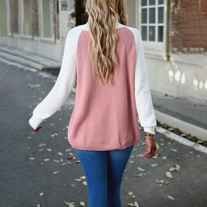 Drune | Pullover in Kontrastfarbe