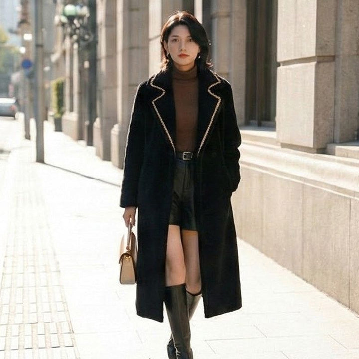 Damen Eleganter und warmer Überziehmantel Drune